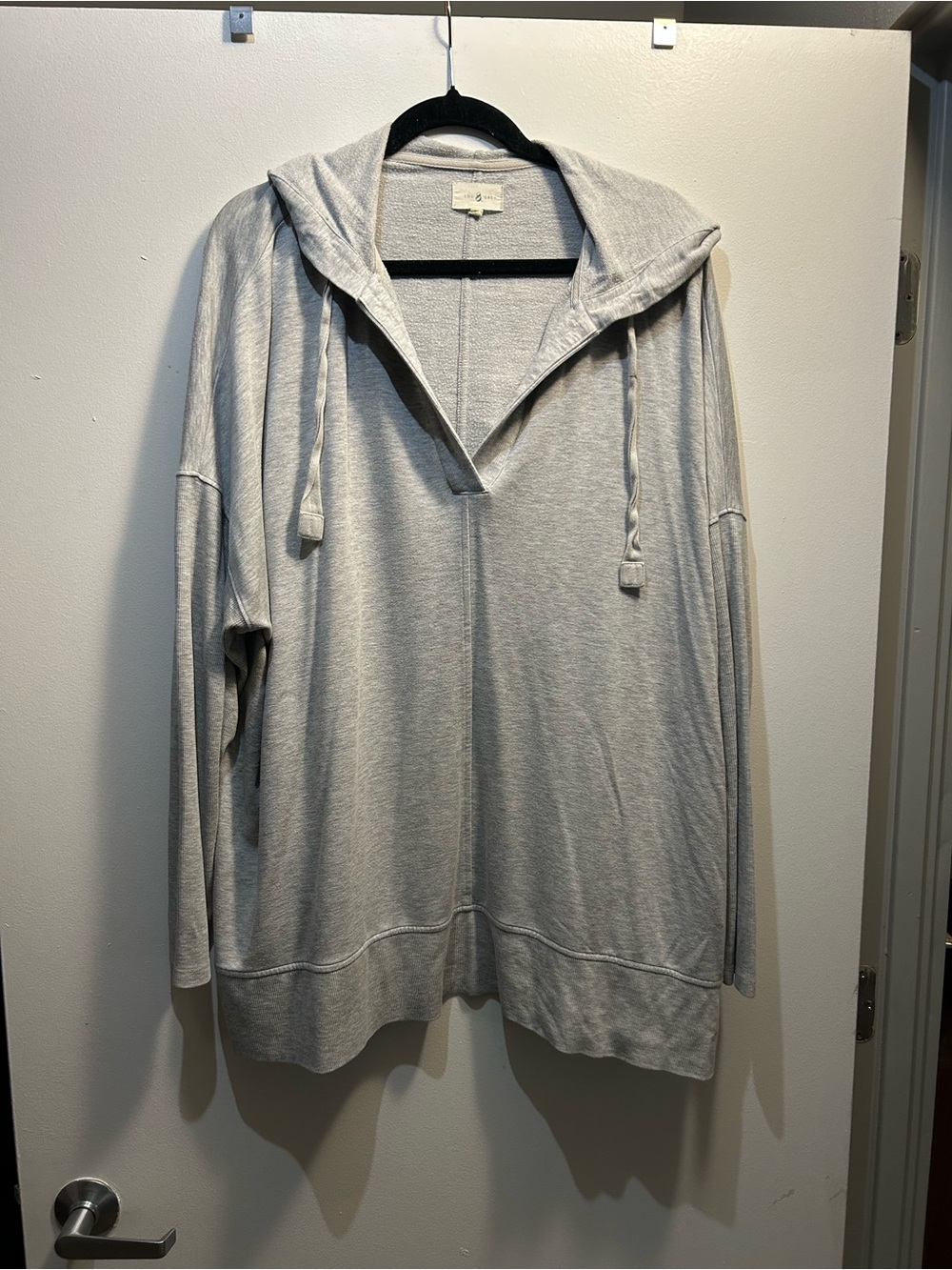Light gray Lou and Grey hooded Pullover Sweater
